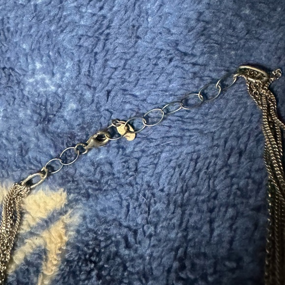 925 Italy Silver Multi Strand Necklace - Picture 7 of 7